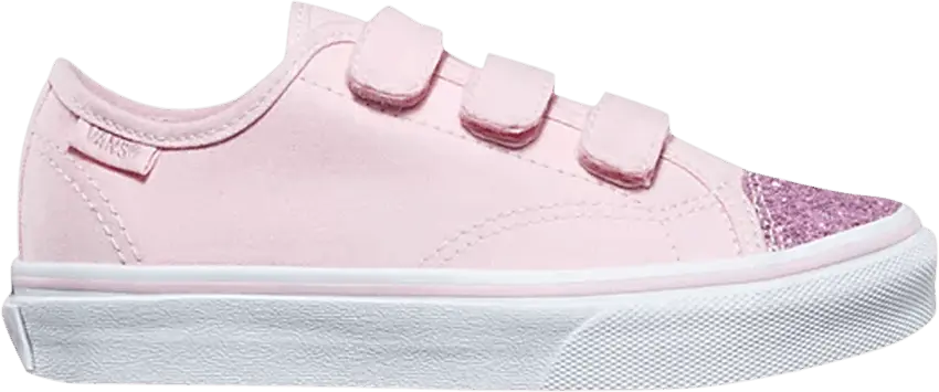  Vans Style 23 V Kids &#039;Glitter Toe - Chalk Pink&#039;