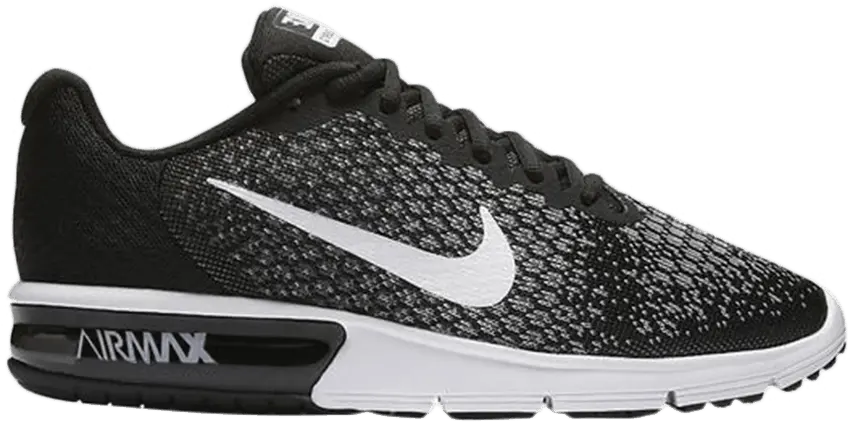  Nike Air Max Sequent 2 Black White