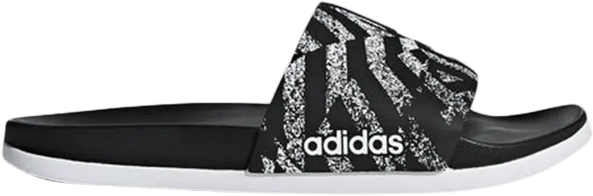  Adidas Wmns Adilette CloudFoam Plus Graphic Slides &#039;Core Black&#039;