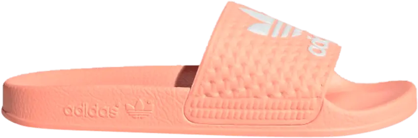  Adidas Adilette Slides J &#039;Glow Pink&#039;