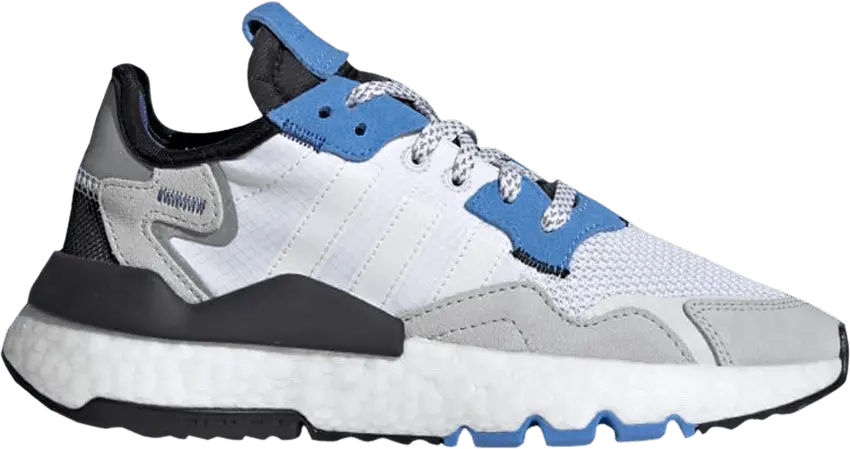 Adidas Nite Jogger J &#039;White Real Blue&#039;