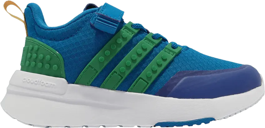  Adidas LEGO x Racer TR EL Little Kid &#039;Halo Blue Sub Green&#039;