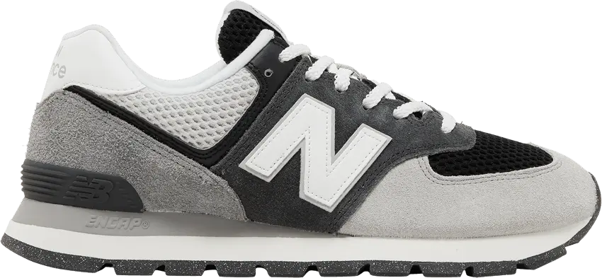  New Balance 574 Rugged Black Dark Grey Light Grey