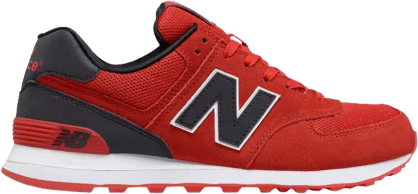  New Balance 574 Reflective Red Black