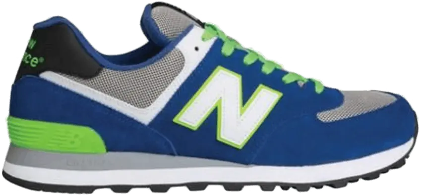  New Balance 574 Blue White Flourscent