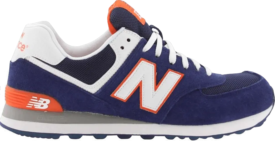  New Balance 574 &#039;Navy Orange&#039;