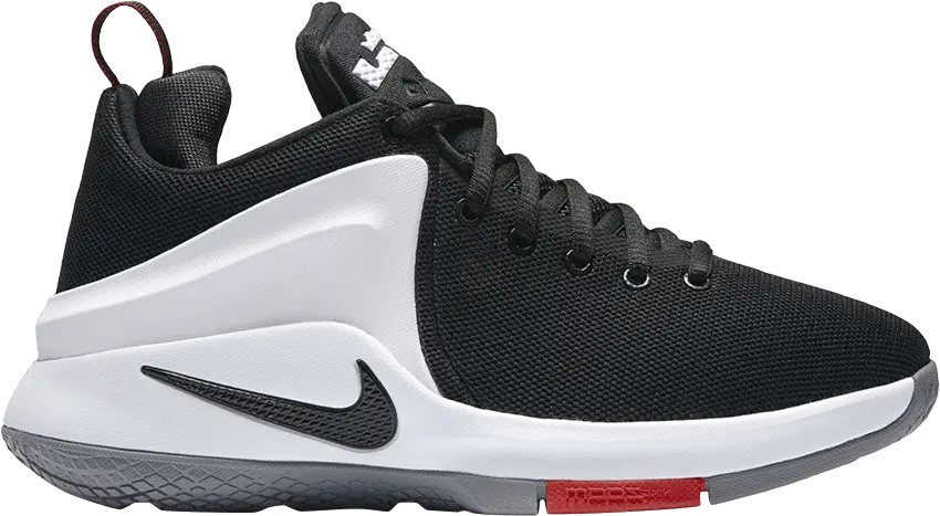  Nike LeBron Zoom Witness GS &#039;Black White&#039;