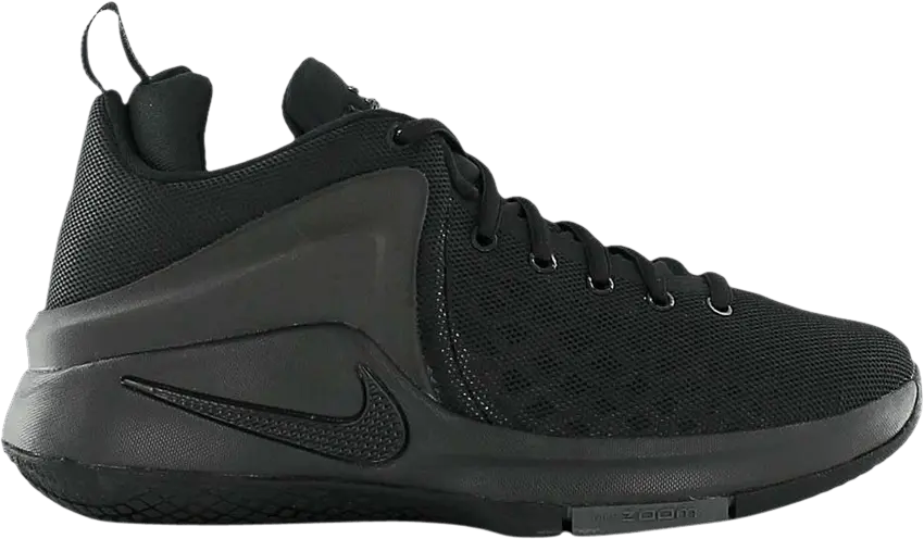  Nike LeBron Zoom Witness GS &#039;Black Grey&#039;