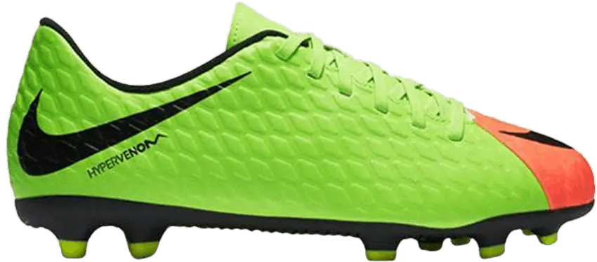  Nike Hypervenom Phade 3 FG GS &#039;Electric Green&#039;