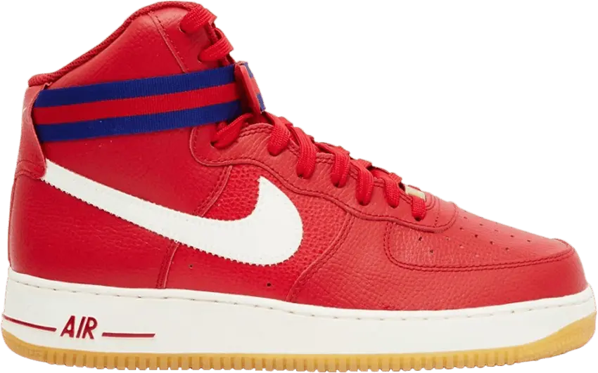  Nike Air Force 1 High &#039;07 Gym Red Deep Royal Blue Gum