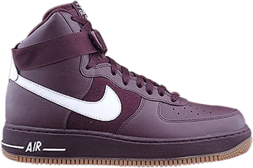  Nike Air Force 1 High &#039;07 &#039;Deep Burgundy Gum&#039;