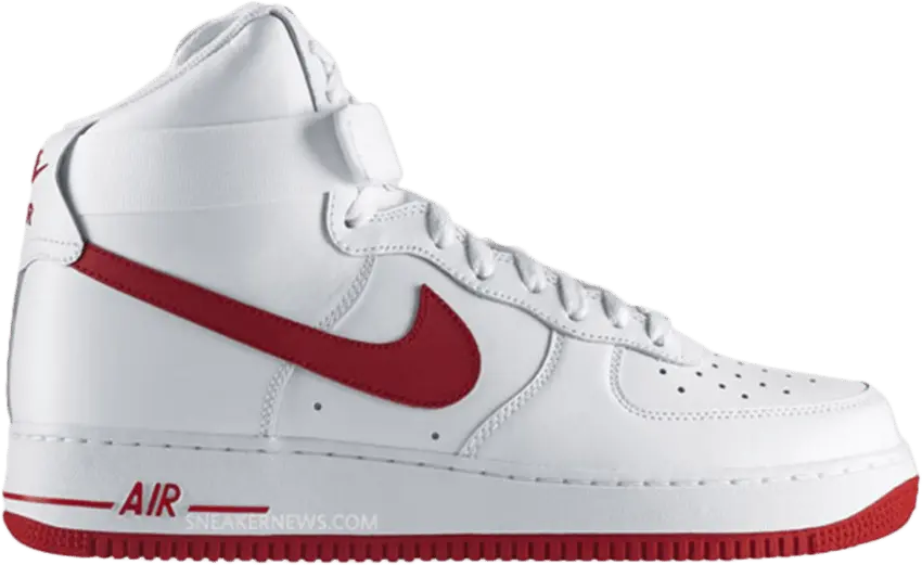  Nike Air Force 1 High 07 &#039;White Varsity Red&#039;