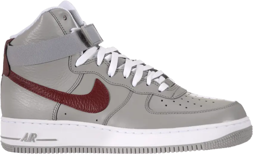  Nike Air Force 1 High &#039;07 &#039;Medium Grey Red&#039;