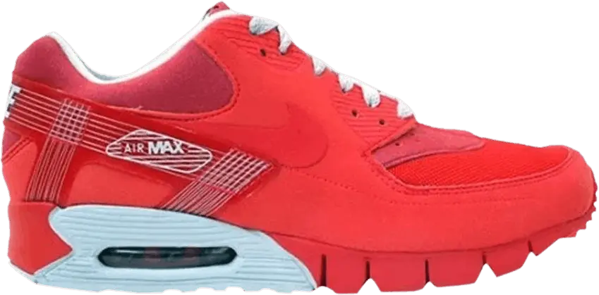  Nike Air Max 90 Current Huarache ND &#039;Hot Red&#039;