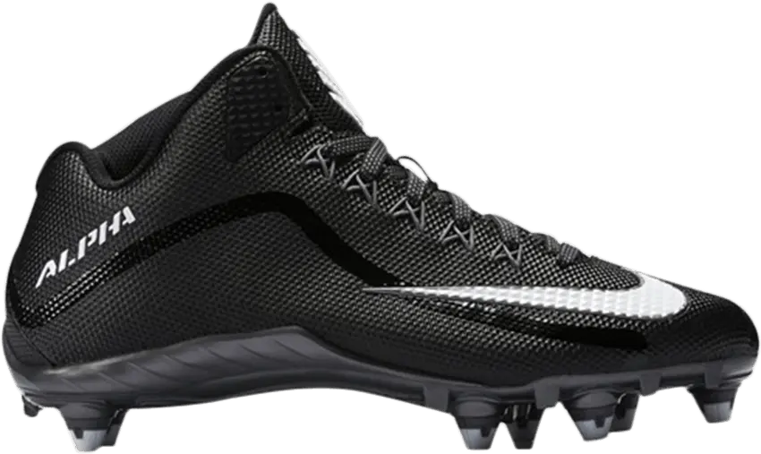 Nike Alpha Pro 2 3/4 D Football Cleat &#039;Black&#039;