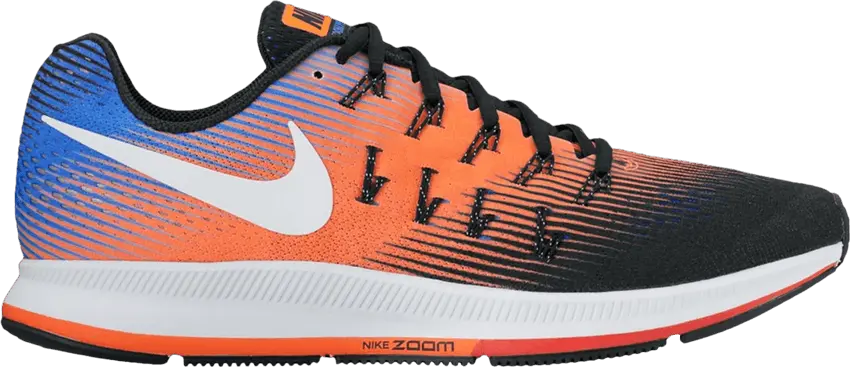  Nike Air Zoom Pegasus 33 &#039;Black Hyper Orange Blue&#039;