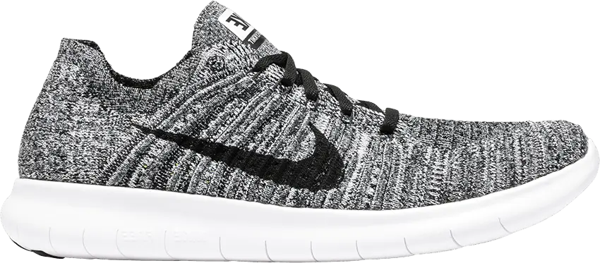  Nike Free RN Flyknit White/Black