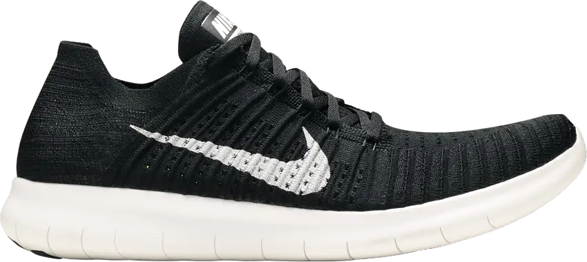  Nike Free Run Flyknit Black/White