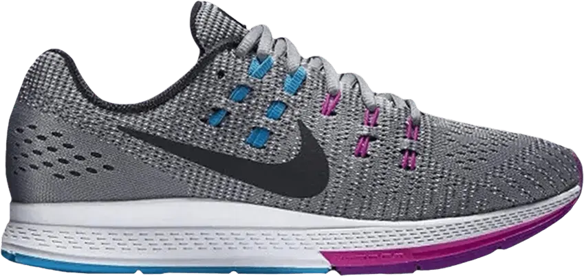  Nike Wmns Air Zoom Structure 19 Wide &#039;Cool Grey Fuchsia Flash&#039;