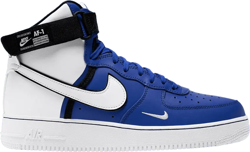  Nike Air Force 1 &#039;07 High LV8 &#039;Game Royal White&#039;