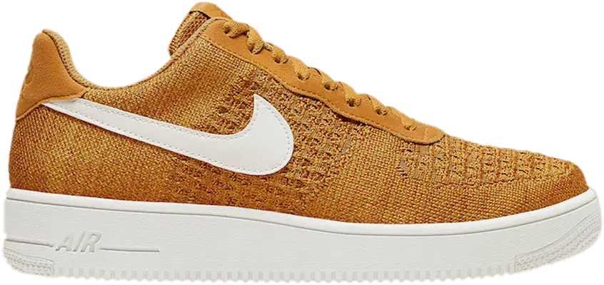  Nike Air Force 1 Flyknit 2.0 &#039;Gold Suede&#039;