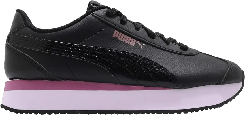  Puma Wmns Turin-0 Stacked &#039;Snake - Black Violet&#039;