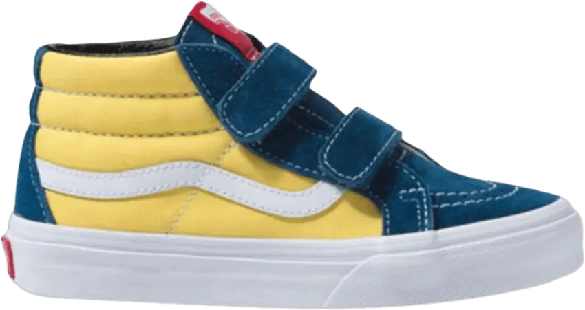  Vans Sk8-Mid Reissue V Kids &#039;Sailor Blue Gold&#039;