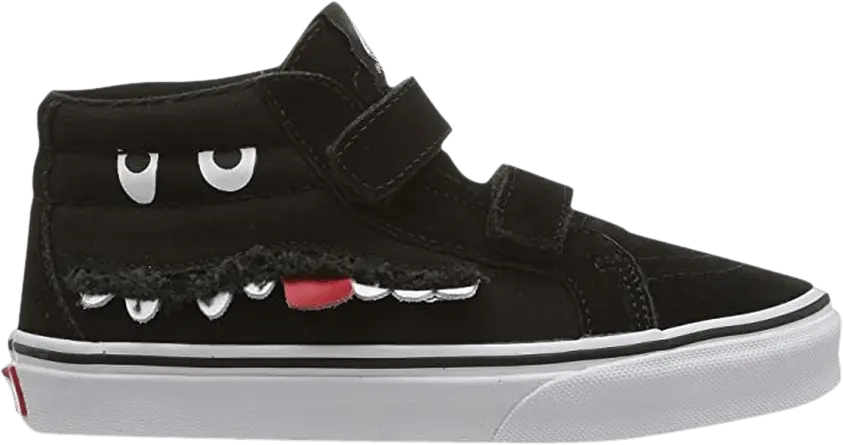  Vans Sk8-Mid Reissue V Kids &#039;Monster Face - Black&#039;