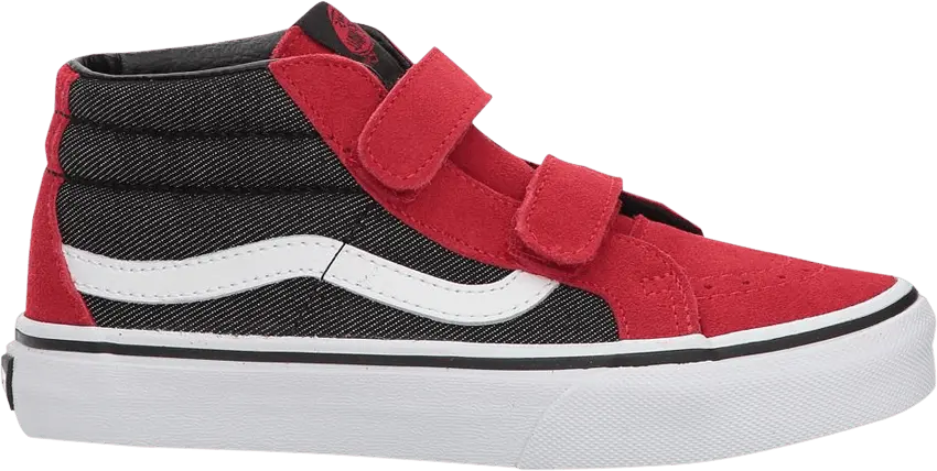  Vans Sk8-Mid Reissue V Kids &#039;Suiting - Racing Red&#039;