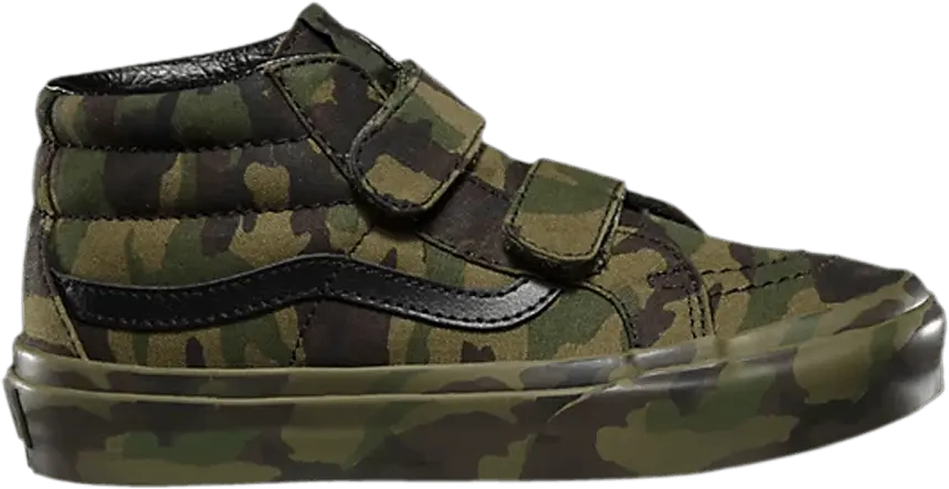  Vans Sk8-Mid Reissue V Kids &#039;Mono Print - Classic Camo&#039;