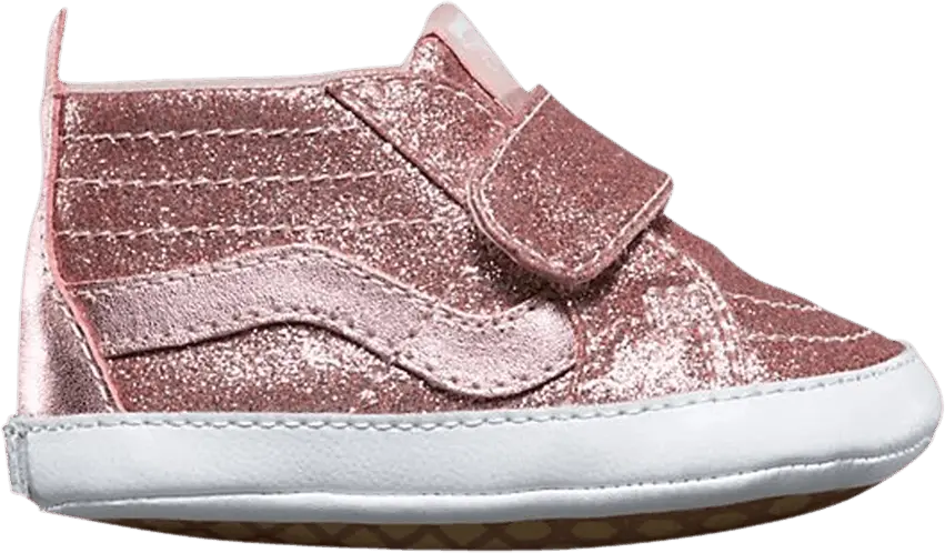  Vans Sk8-Hi Crib &#039;Glitter Metallic Blush&#039;