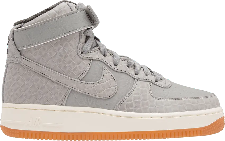  Nike Air Force 1 High Croc Wolf Grey Gum (Women&#039;s)