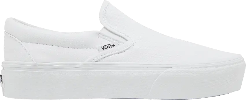  Vans Classic Slip-On Platform &#039;White&#039;