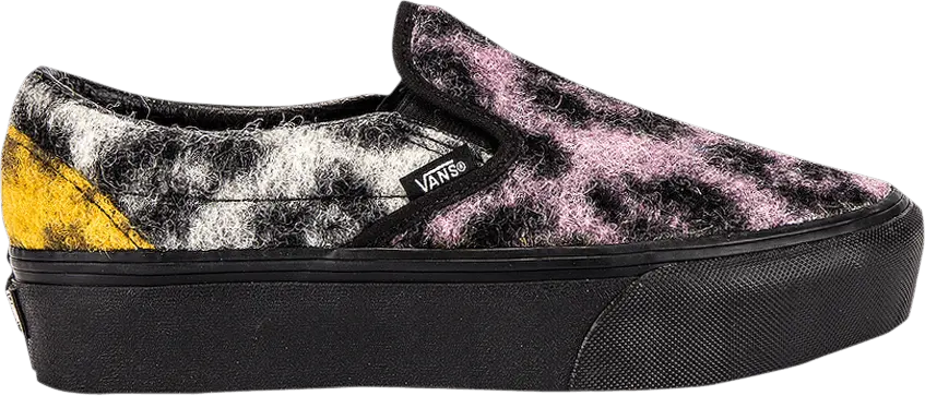  Vans Classic Slip-On Platform &#039;Mix Leopard&#039;