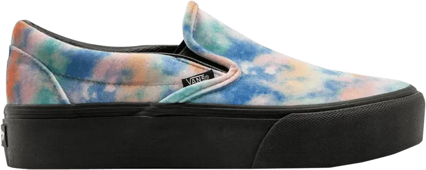  Vans Classic Slip-On Platform &#039;Velvet Tie-Dye&#039;