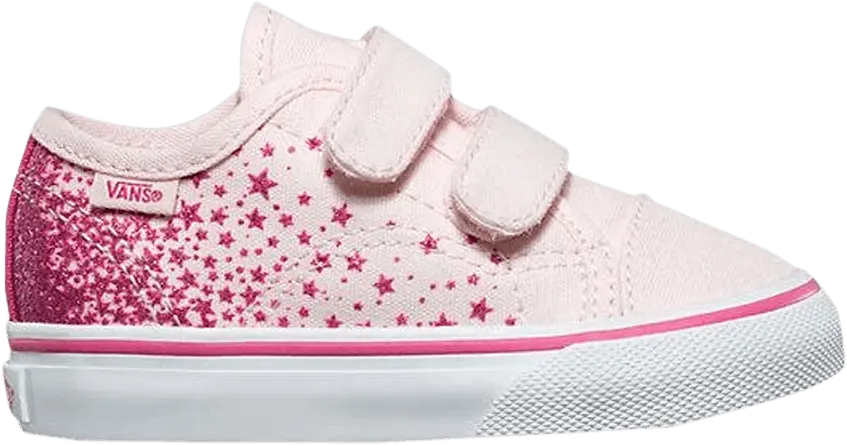  Vans Style 23 V Toddler &#039;Glitter Star - Heavenly Pink&#039;