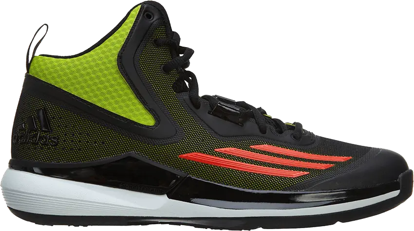 Adidas adidas Title Run Basketball Shoe Semi Solar Yellow/Solar Red/Core Black