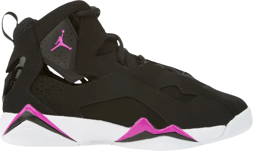  Jordan True Flight Black Fuchsia Blast White (GS)