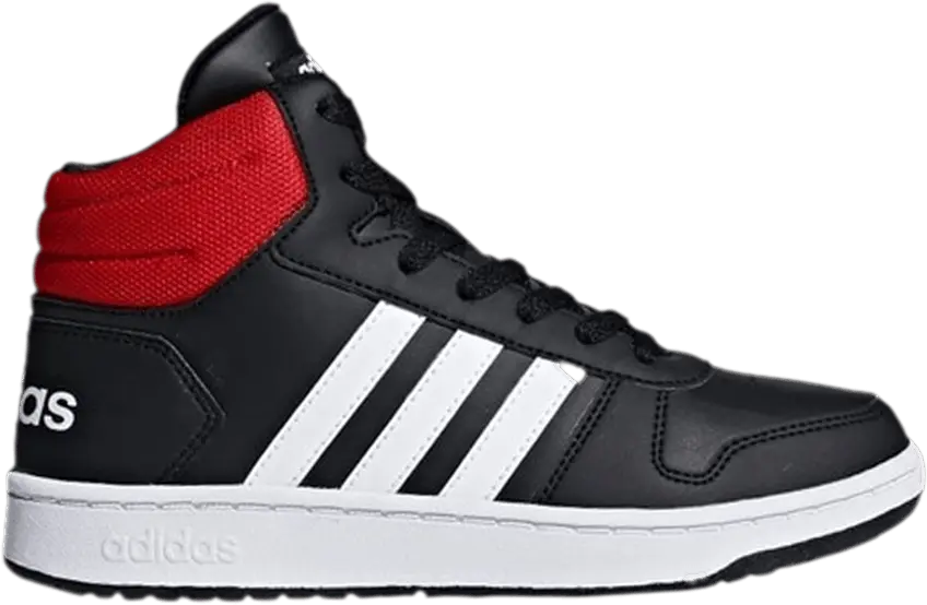  Adidas Hoops 2.0 Mid J &#039;Black Scarlet&#039;