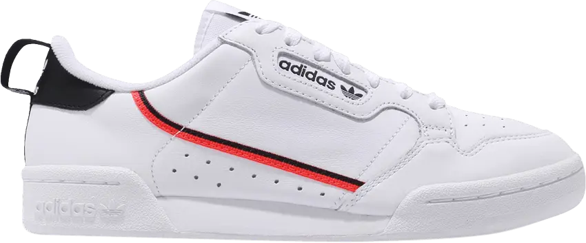  Adidas adidas Continental 80 White Solar Red