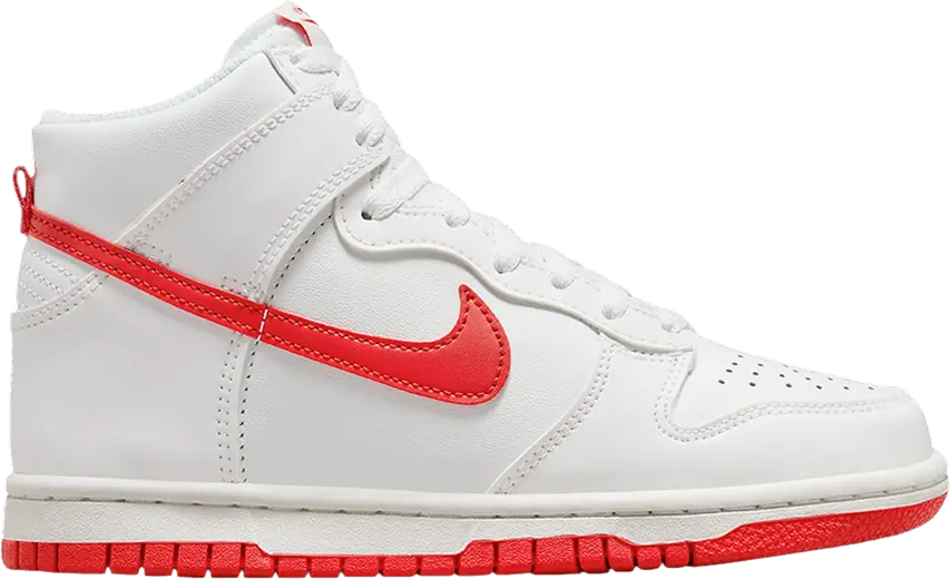  Nike Dunk High GS &#039;White Track Red&#039;