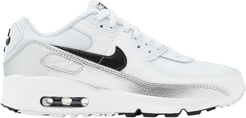  Nike Air Max 90 GS &#039;White Black&#039;