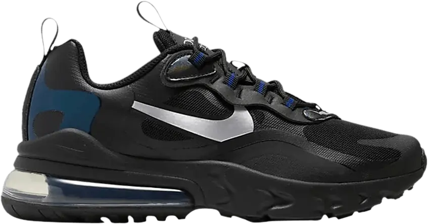  Nike Air Max 270 React GS &#039;Black Deep Royal&#039;