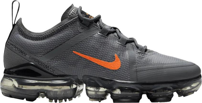  Nike Air VaporMax 2019 GS &#039;Dark Grey Orange Blaze&#039;