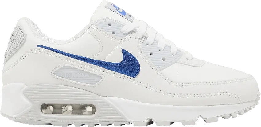  Nike Wmns Air Max 90 &#039;White Metallic Blue&#039;