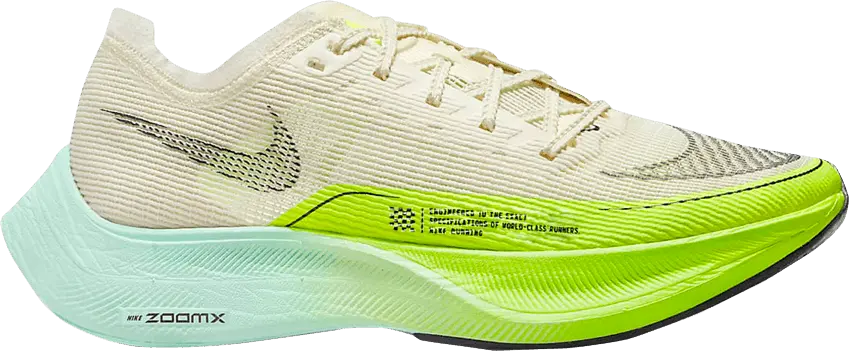  Nike ZoomX Vaporfly Next% 2 Coconut Milk Ghost Green (Women&#039;s)