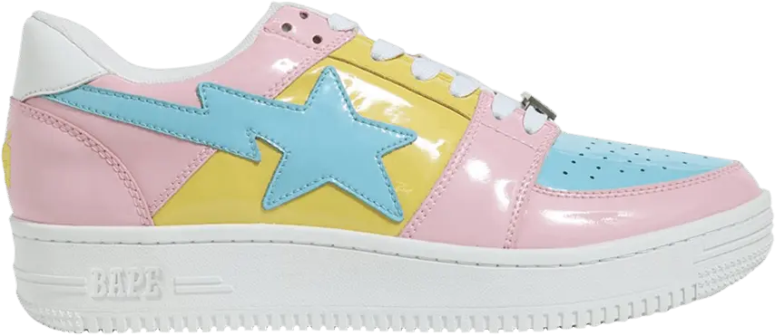  A Bathing Ape Bape Sta Low Tri-Color Pink (2018)