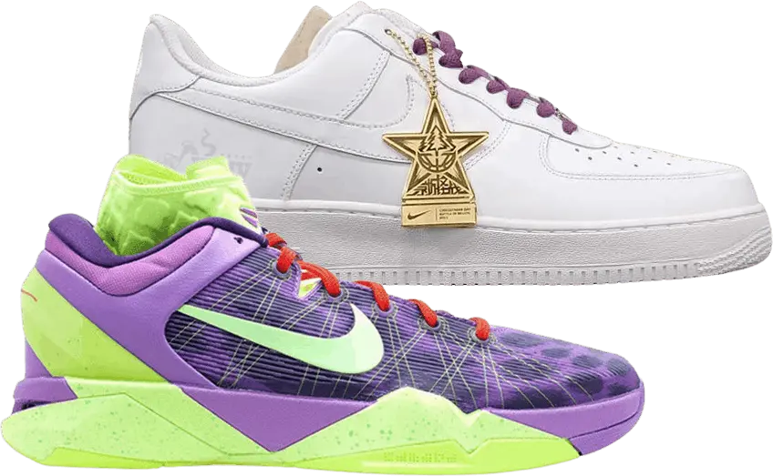  Nike Kobe 7 System + Air Force 1 &#039;Christmas Day Battle In Beijing Pack&#039;