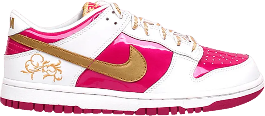  Nike Dunk Low GS &#039;Rave Pink Gold&#039; Sample