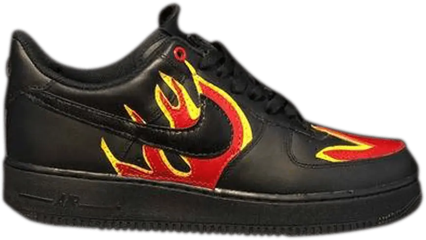  Nike John Geiger x TheShoeSurgeon x Air Force 1 Low &#039;Black La Flame&#039;
